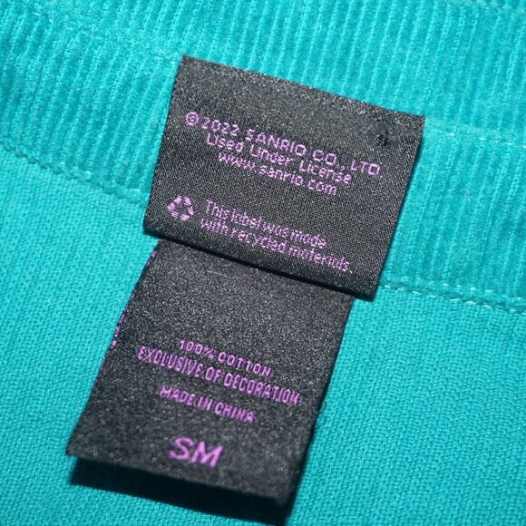 Hello Kitty Quilted Embroidered Patch Corduroy Shacket Jacket - Picture 6 of 9